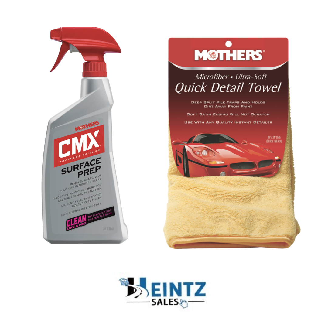 MOTHERS 01224/155600 CMX Surface Prep Spray W/ Microfiber Quick Detail Towel