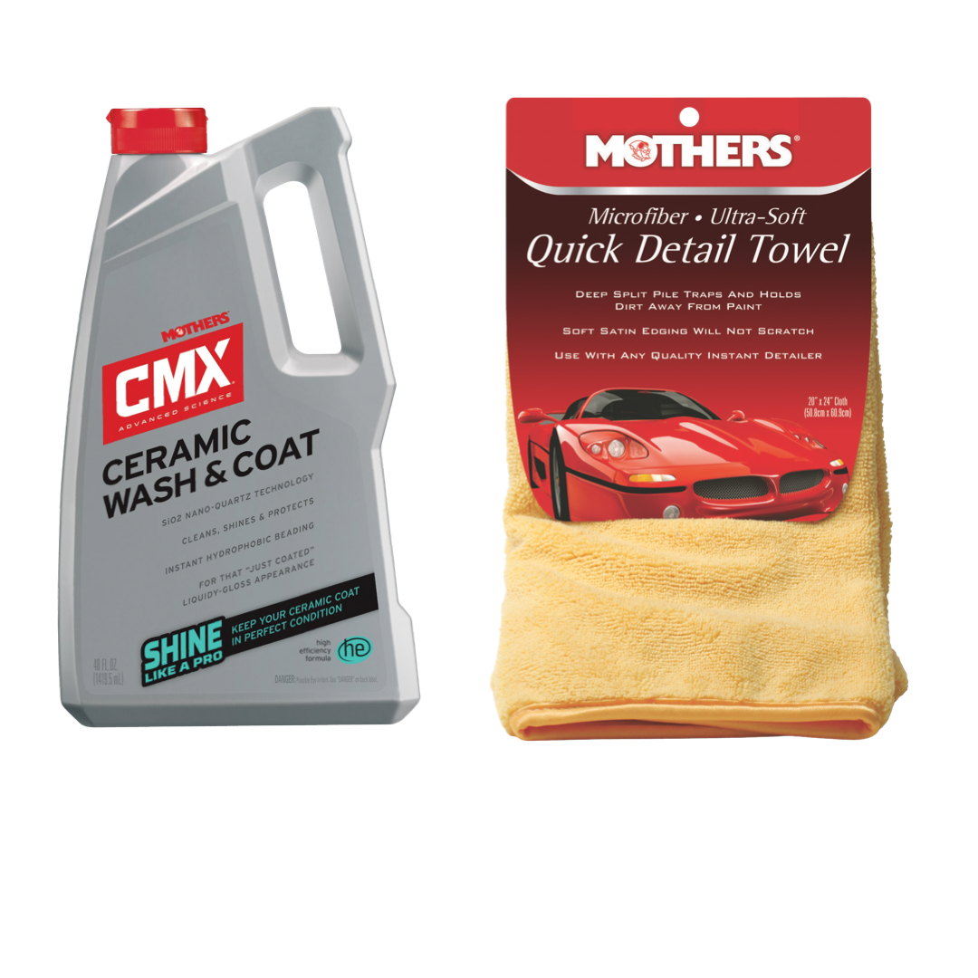 MOTHERS 01548/155600 CMX Ceramic Wash and Coat W/ Microfiber Quick Detail Towel