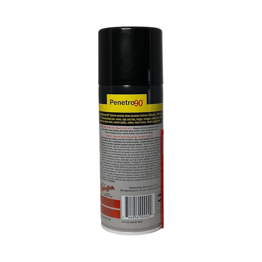 Schaeffer's 0190 - 12 Pack Penetro 90 High Performance Penetrating Oil aerosol - 13 oz. ea.