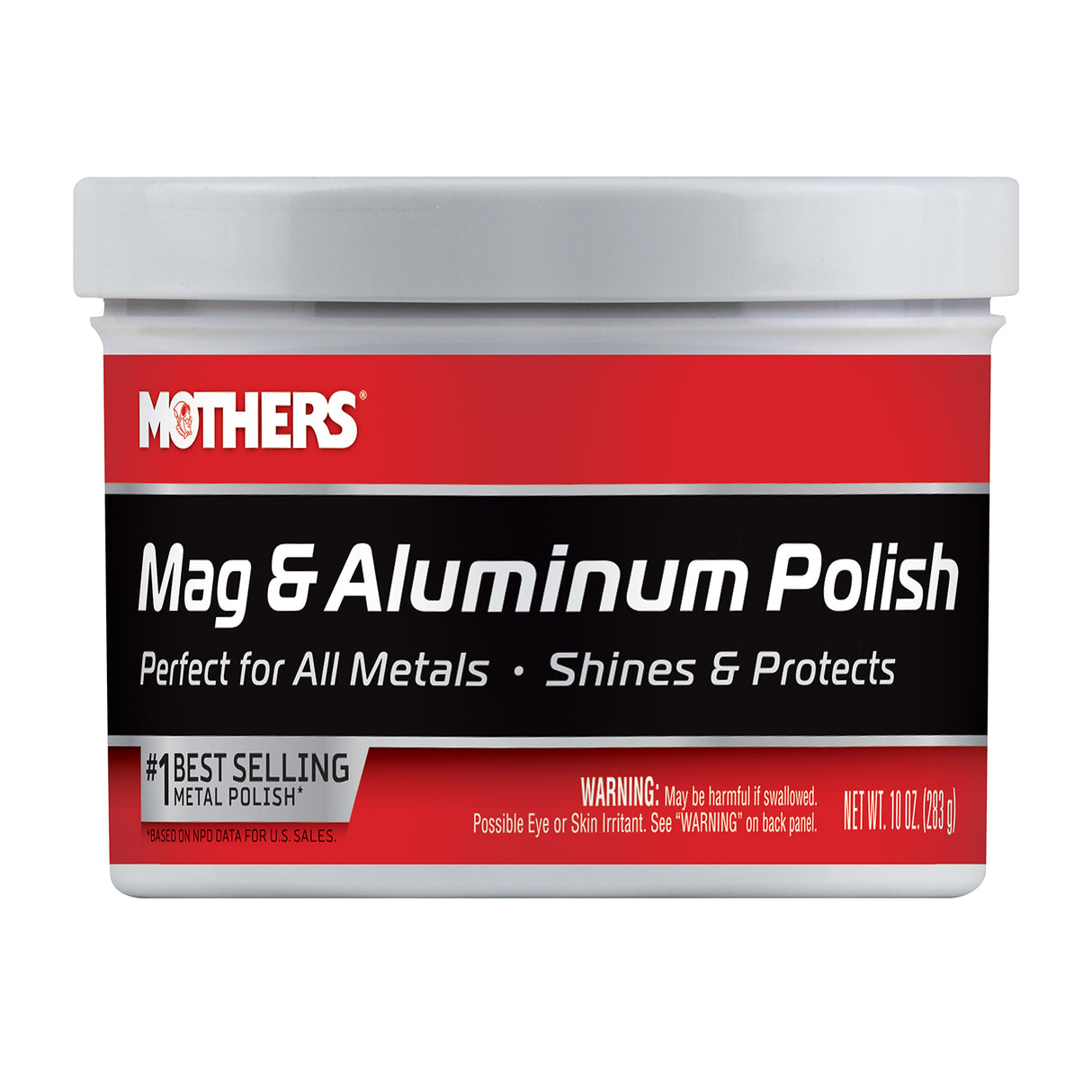 MOTHERS 05101 Mag & Aluminum Polish - Shines & Protects - Brass - 10 oz.