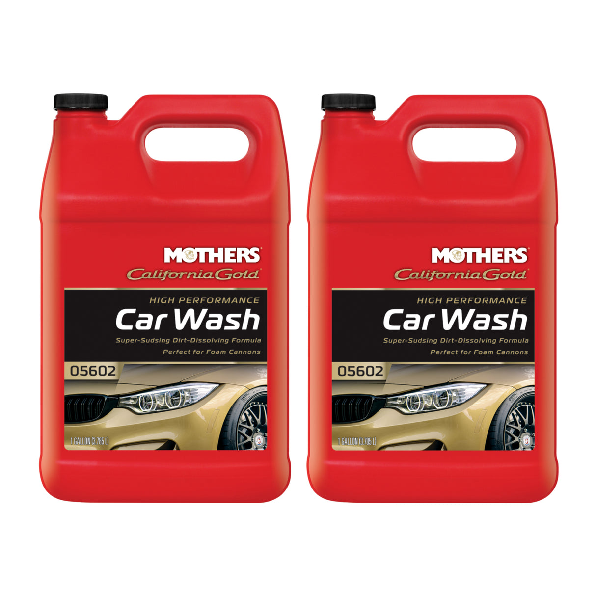 MOTHERS 05602 California Gold Car Wash 2 PACK - Resists water spots - 1 GALLON