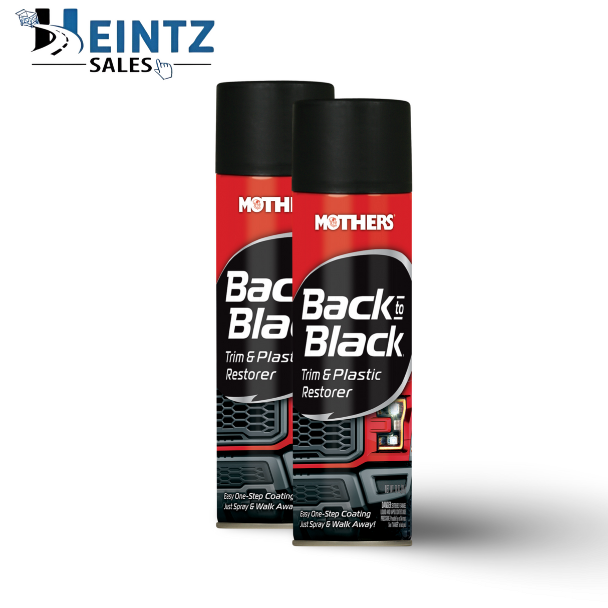MOTHERS 06110 Back to Black Trim and Plastic Restorer 2 PACK - Rubber & Vinyl - 10 oz.