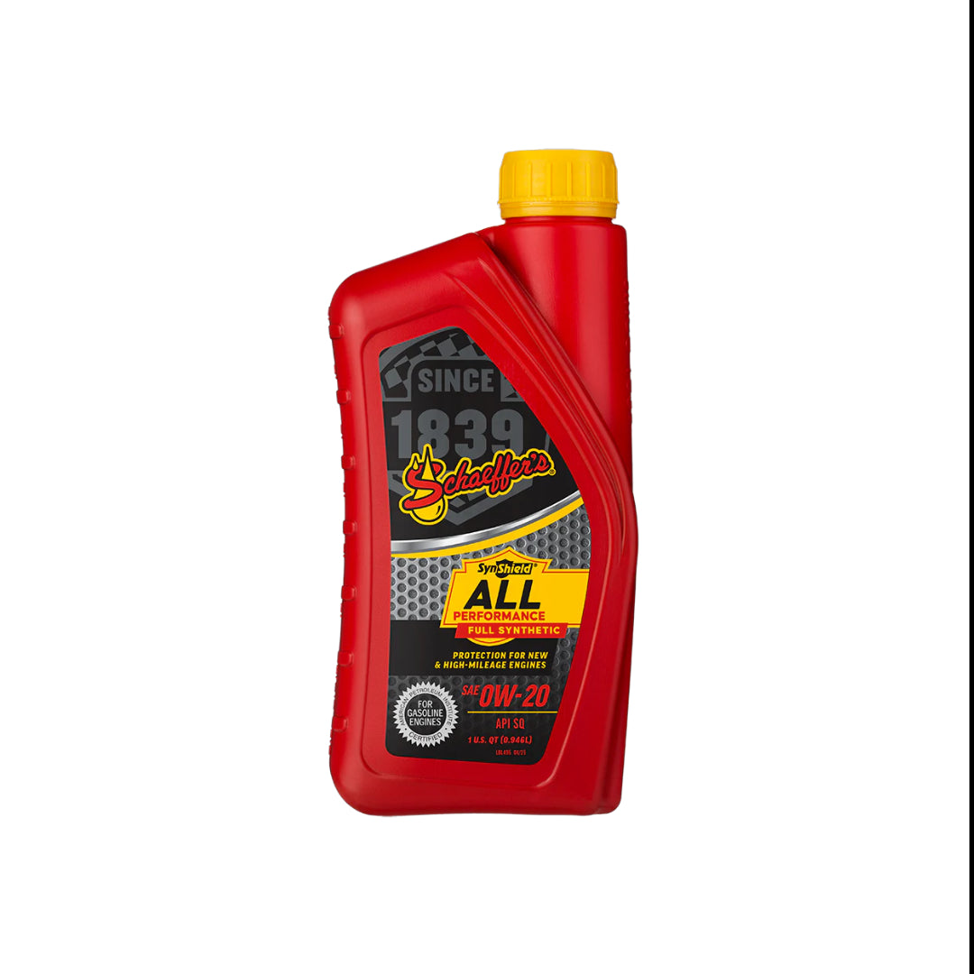 Schaeffer's 6020 SynShield® All Performance Full Synthetic 0W-20 1 qt.