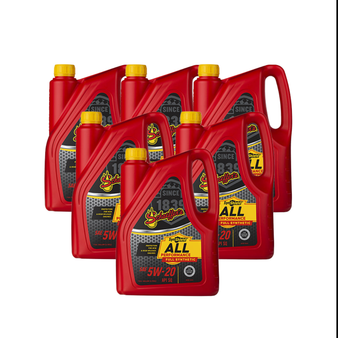 A Case of Schaeffer's 6020 SynShield® All Performance Full Synthetic 0W-20 1 Gal. (Case of 6)