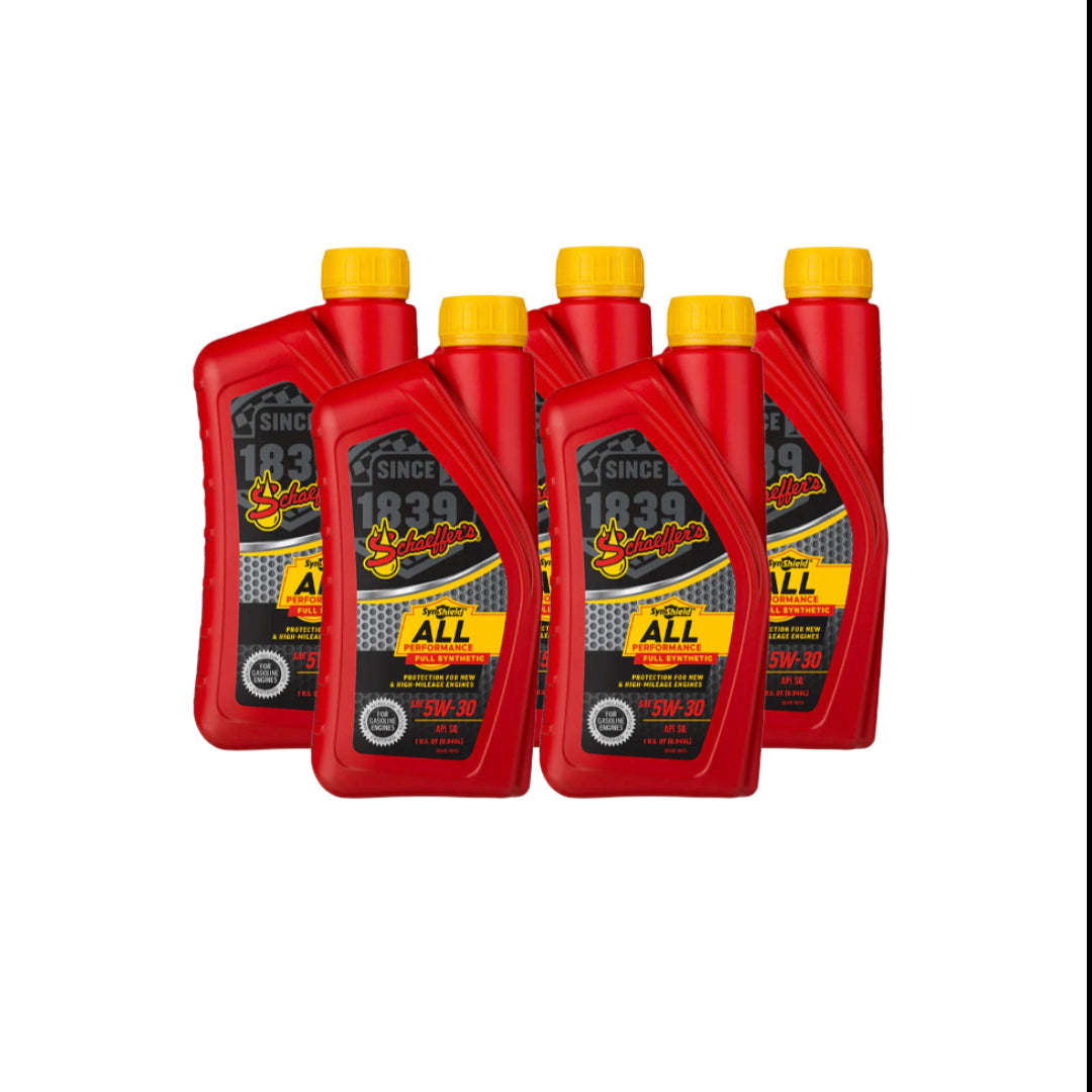 Schaeffer's 6530 SynShield All Performance Full Synthetic 5W-30, 1 qt. (5 Pack)