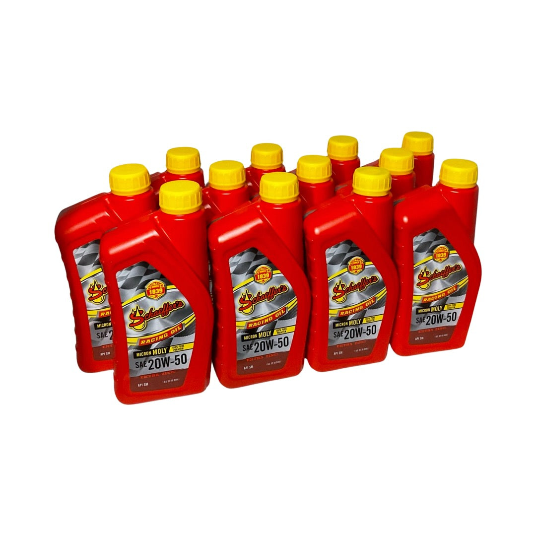 Schaeffer's 705 - 12 Pack Supreme 7000™ Synthetic Plus Racing Oil 20W-50 - 1 qt. ea.