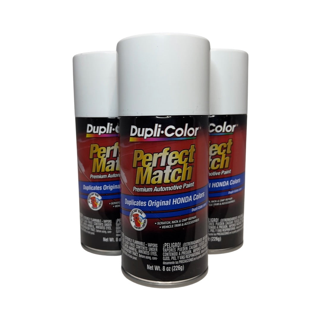 Dupli-Color BHA0978 - 3 Pack Honda Taffeta White Perfect Match Automotive Paint - 8 oz. ea.