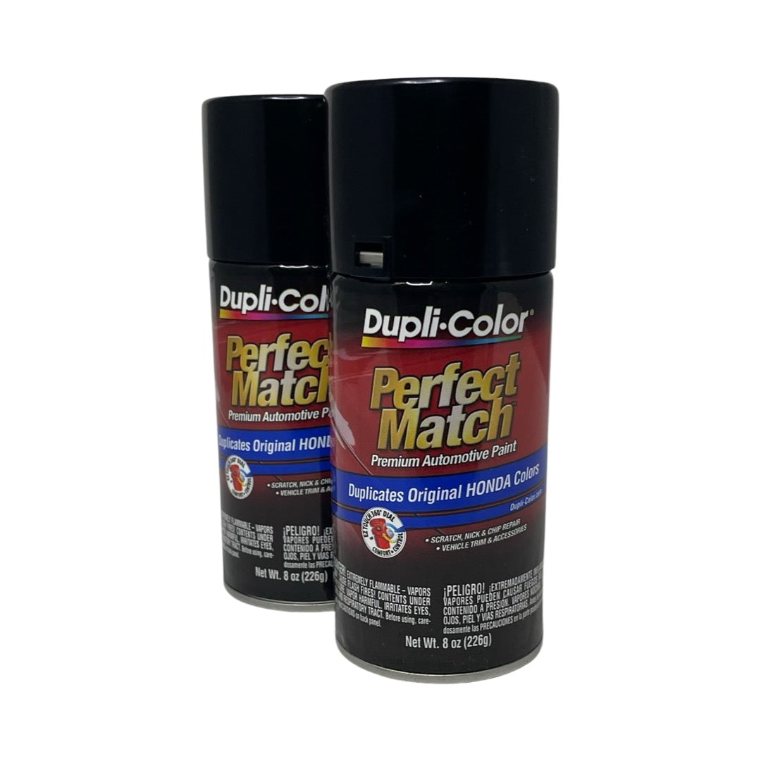 Dupli-Color BHA0982 -2 Pack Honda Nighthawk Black Pearl Perfect Match Automotive Paint - 8 oz. ea.
