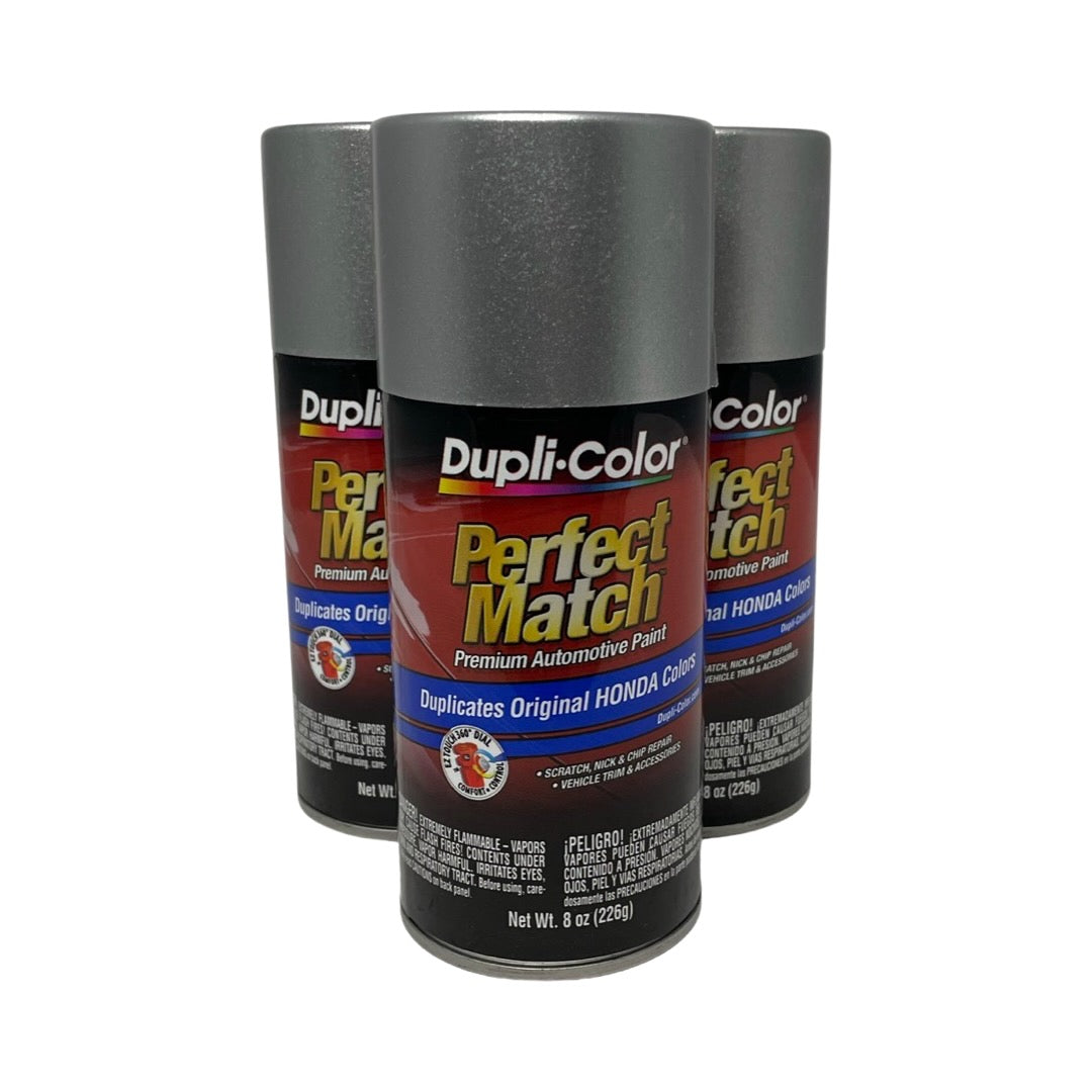 Dupli-Color BHA0987 - 3 Pack Honda Alabaster Silver Metallic Perfect Match Automotive Paint - 8 oz. ea.