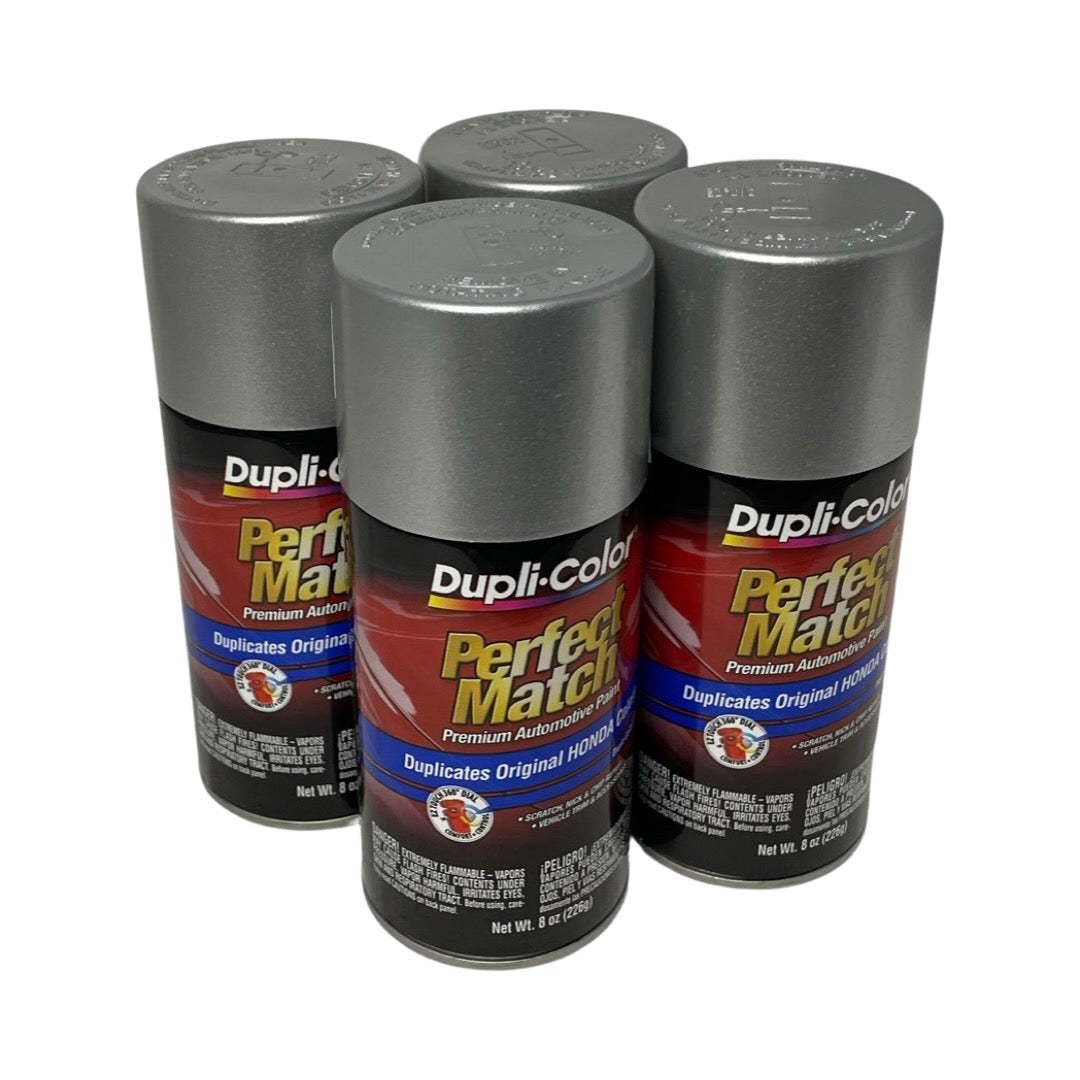 Dupli-Color BHA0987 - 4 Pack Honda Alabaster Silver Metallic Perfect Match Automotive Paint - 8 oz. ea.