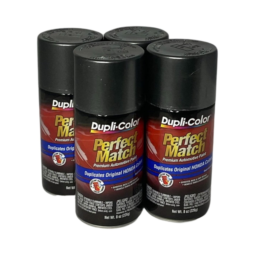 Dupli-Color BHA0990 - 4 Pack Honda Polished Metal Metallic Perfect Match Automotive Paint - 8 oz. ea.