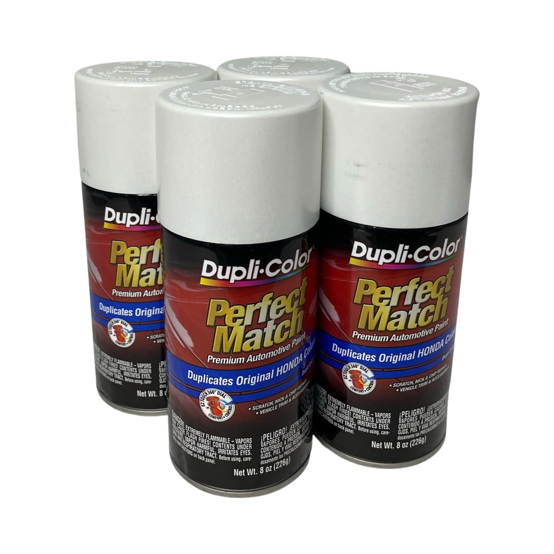 Dupli-Color BHA0994 - 4 Pack Honda White Diamond Perfect Match Automotive Paint - 8 oz. ea.