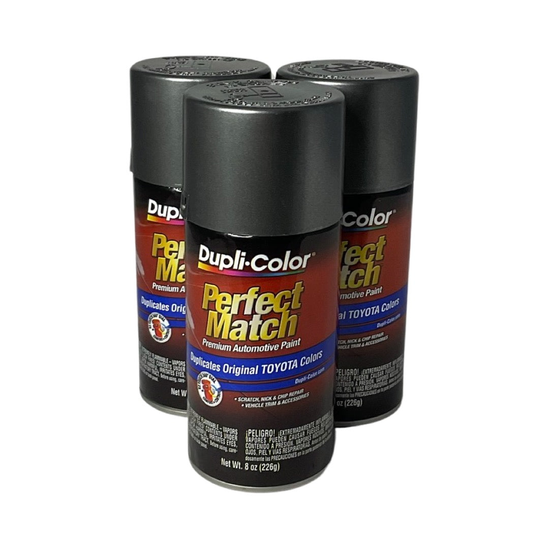 Dupli-Color BTY1614 - 3 Pack Toyota Phantom Grey Pearl Perfect Match Automotive Paint - 8 oz.