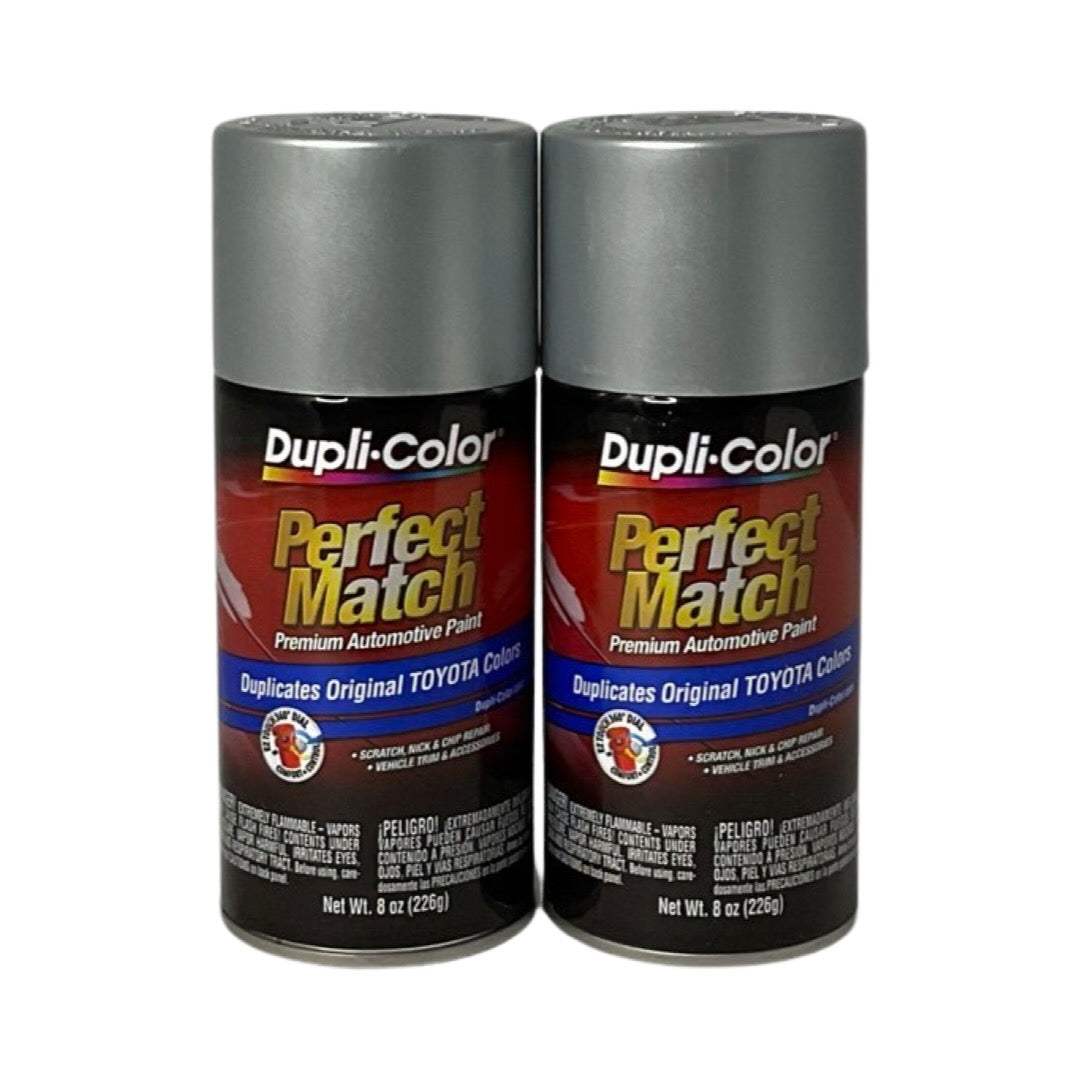Dupli-Color BTY1616 - 2 Pack Toyota Silver Streak Mica Perfect Match Automotive Paint - 8 oz. ea.