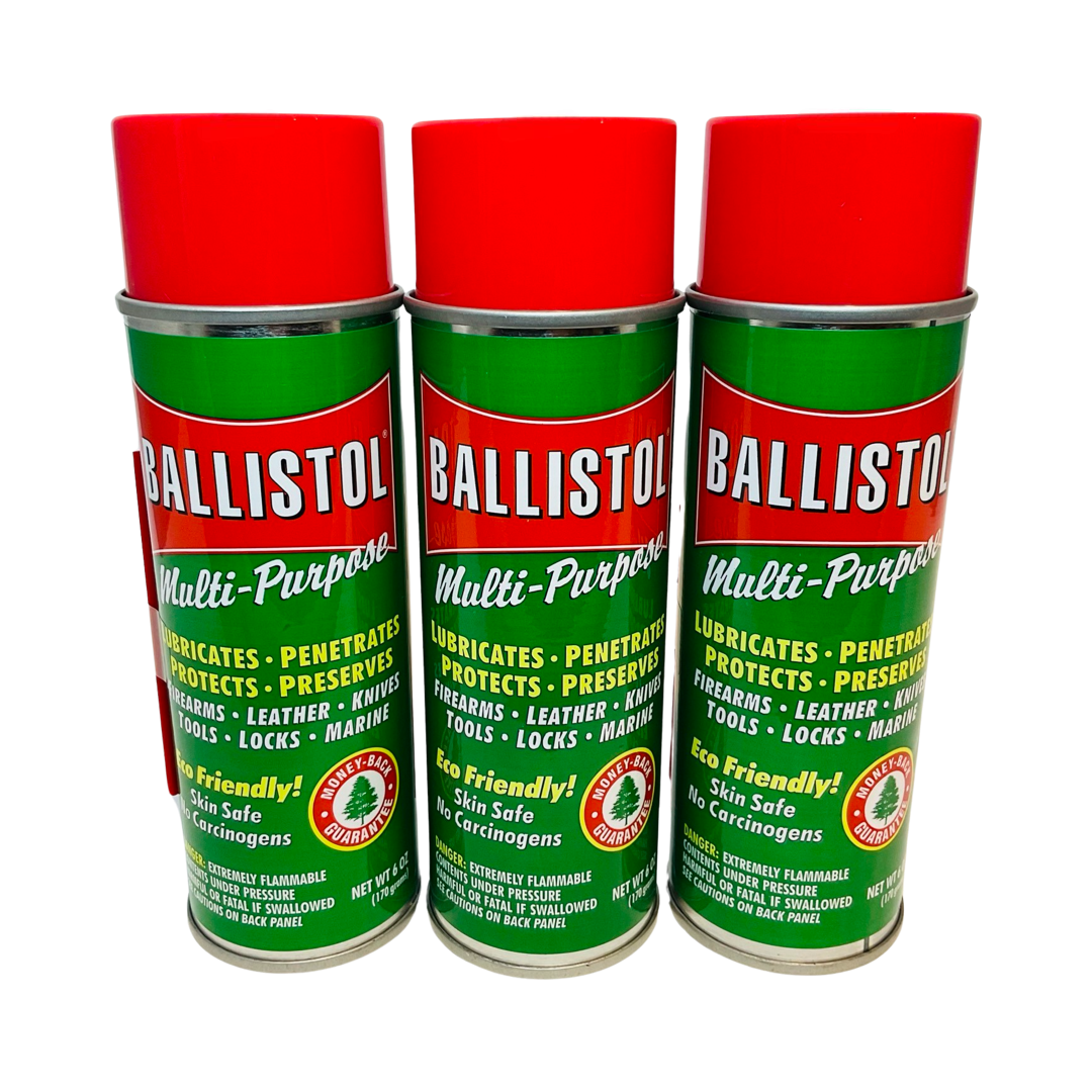 Ballistol 120069 3-Pack Multi-Purpose Lubricant Gun Cleaner 6oz