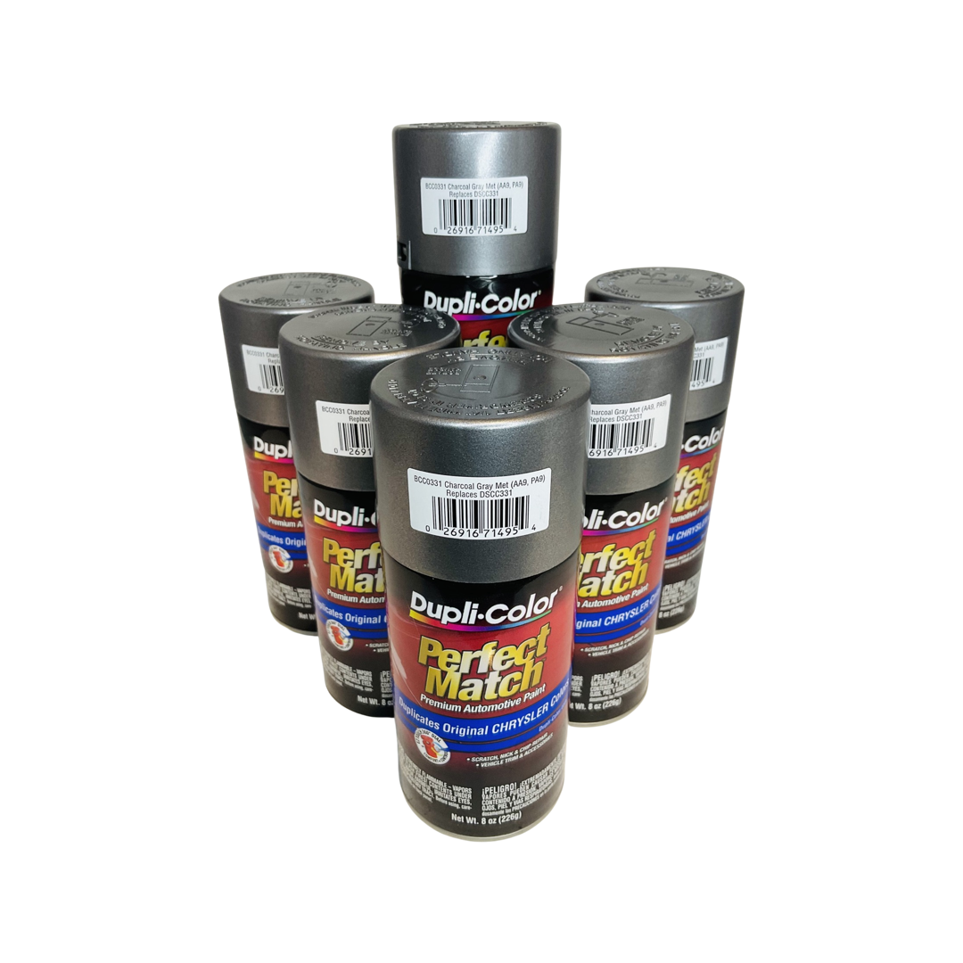 Dupli-Color BCC0331 6-Pack Charcoal Gray Aerosol Spray Paint Chrysler - 8 oz. ea.