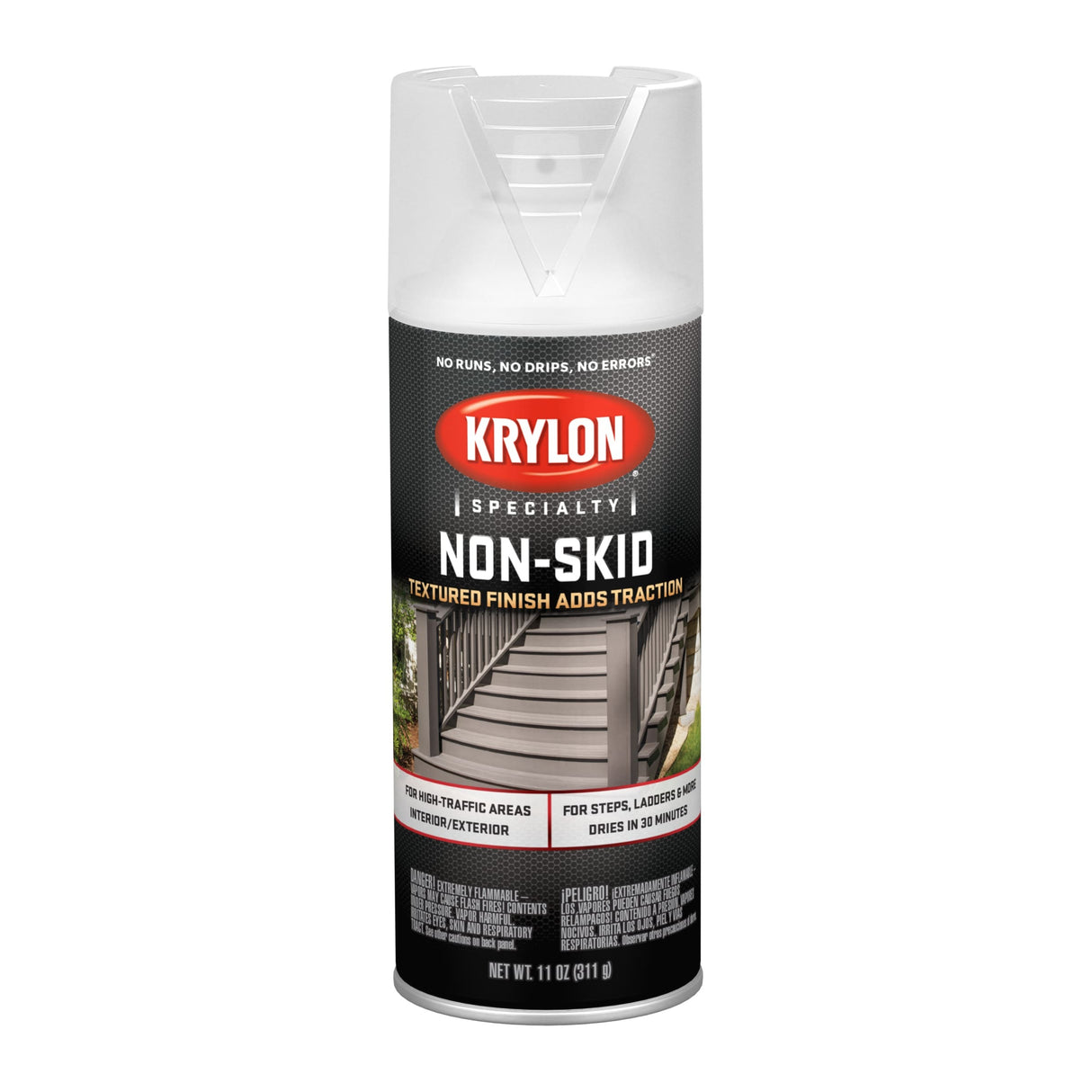 KRYLON 3400 Non Skid Coating Clear W/textured Finish &Adds Traction