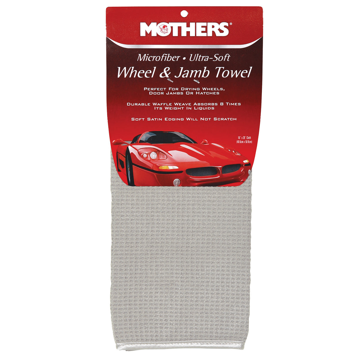 Mothers 155500 Microfiber Ultra-Soft Wheel & Jamb Towel