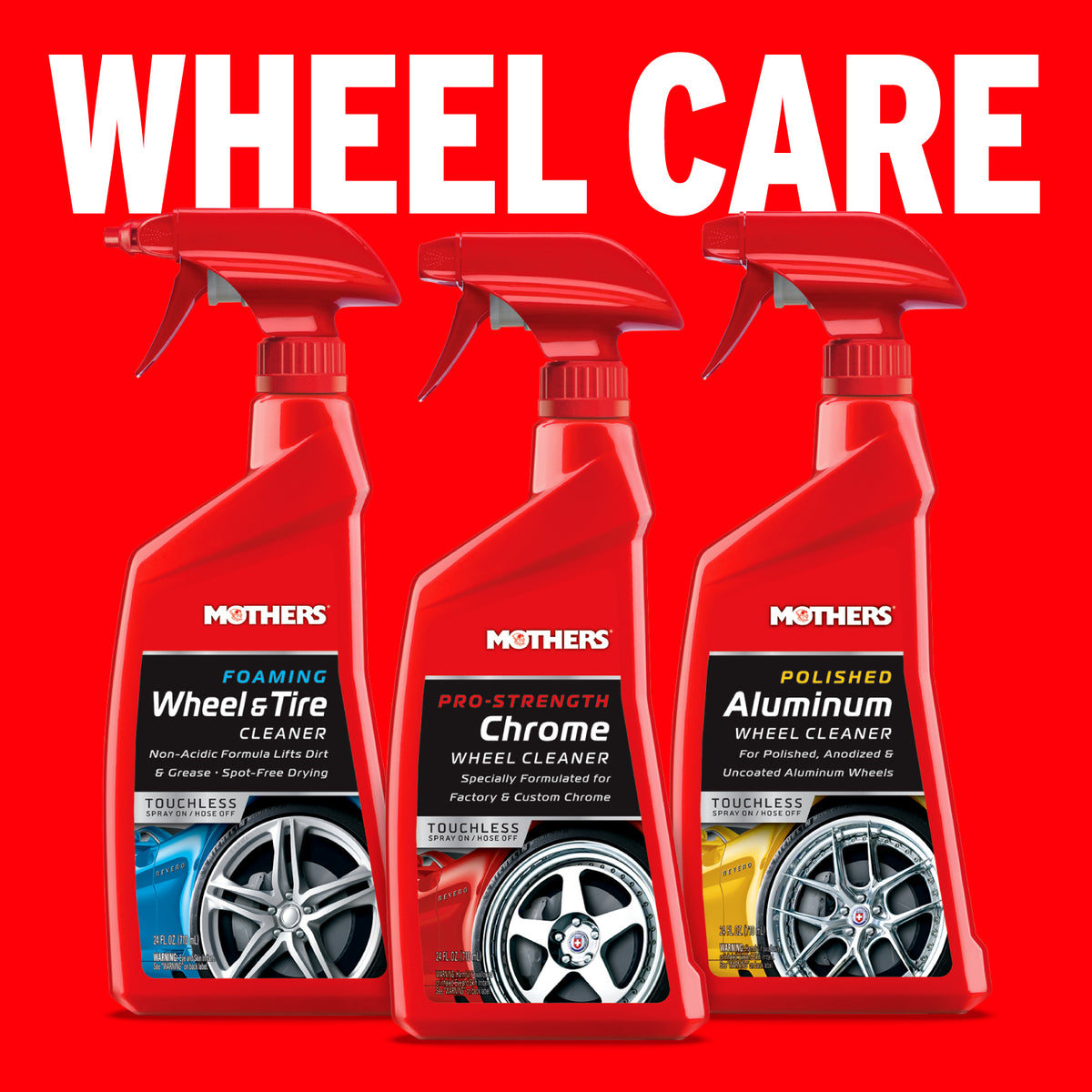 Mothers Pro Strength Chrome Wheel Cleaner 24 Fl oz - 05824 - 2 Pack