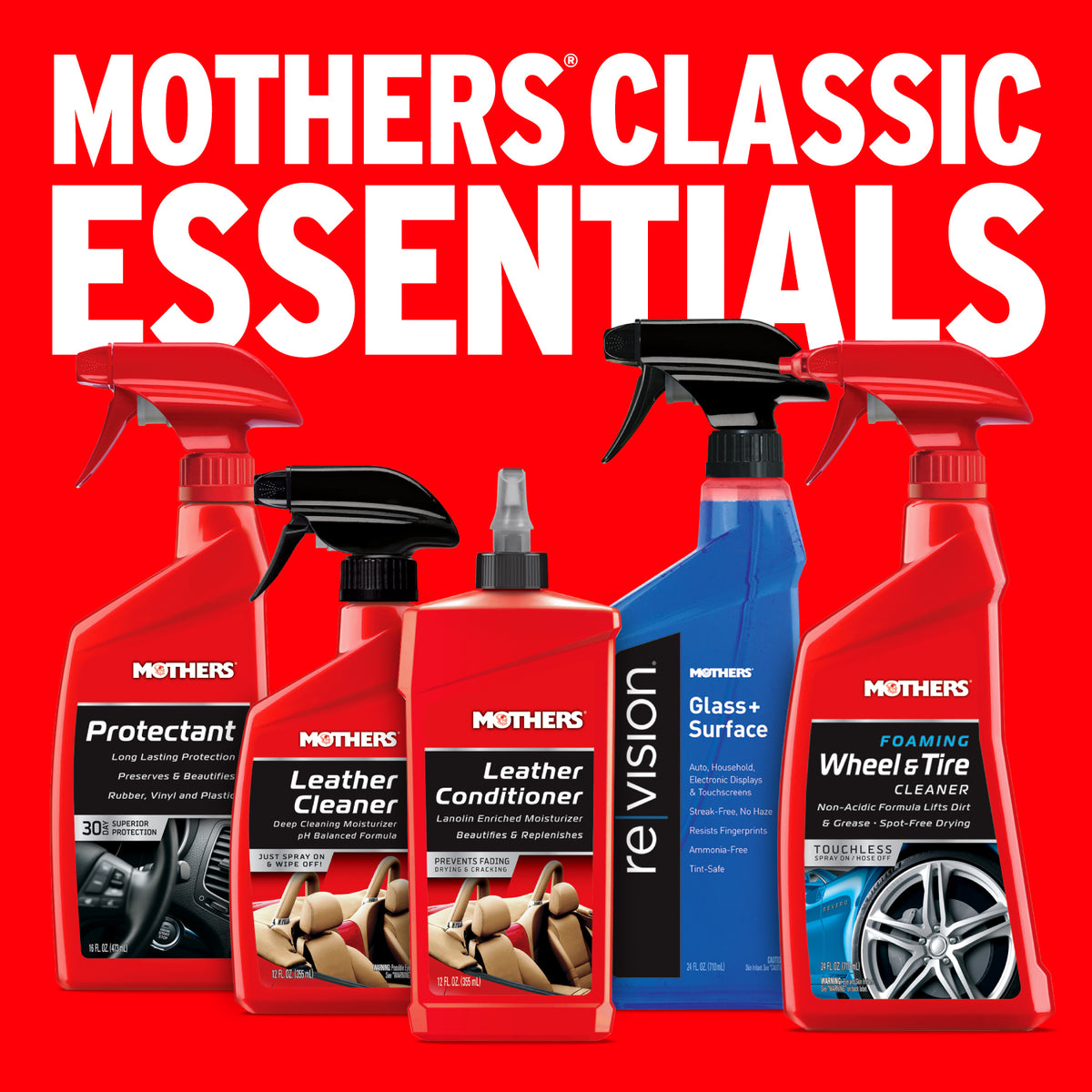 Mothers Leather Conditioner and Cleaner Bundle - 06312/06412