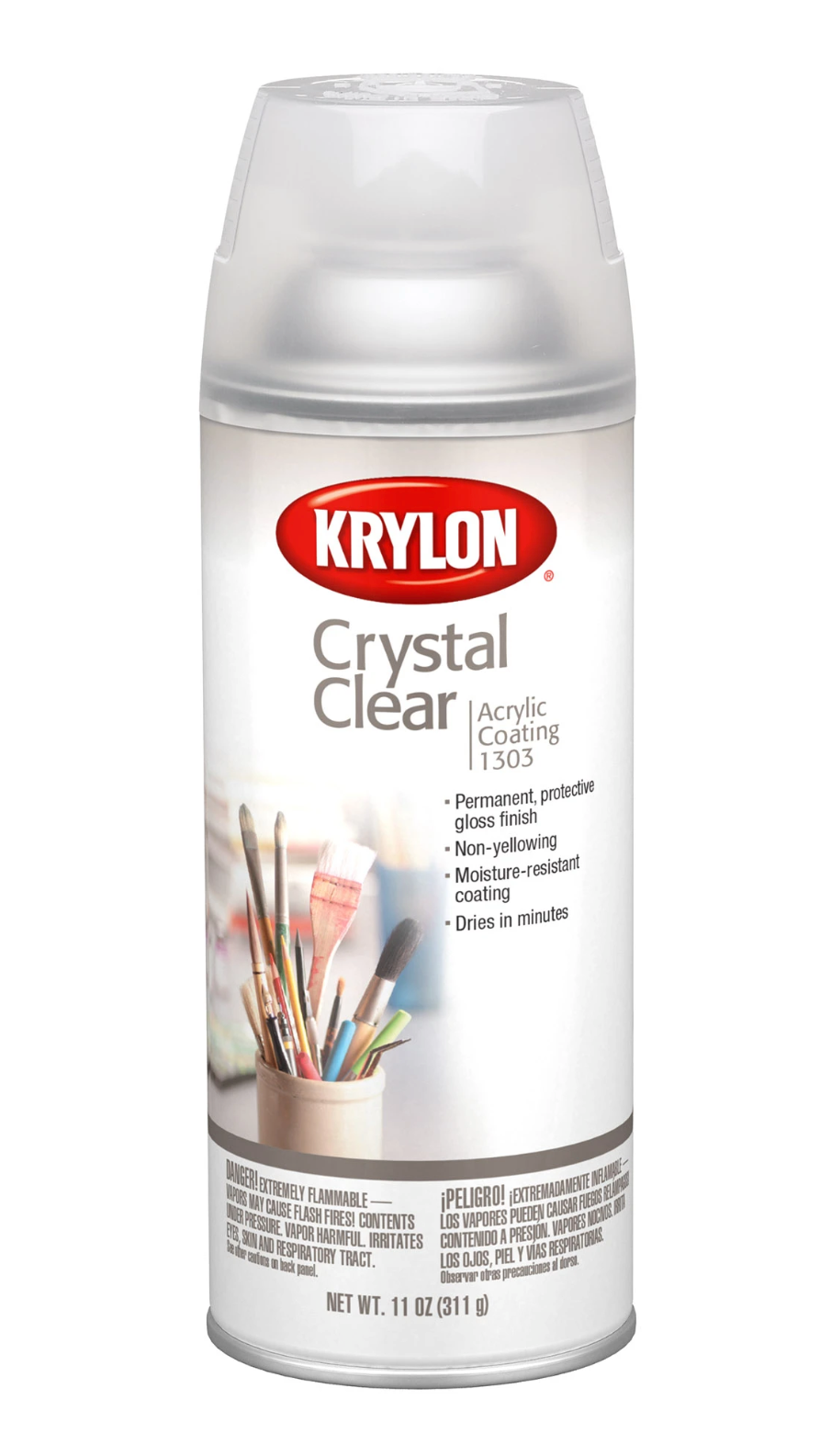Krylon 1303 Crystal Clear Acrylic Coating, Gloss Coating - 11 oz