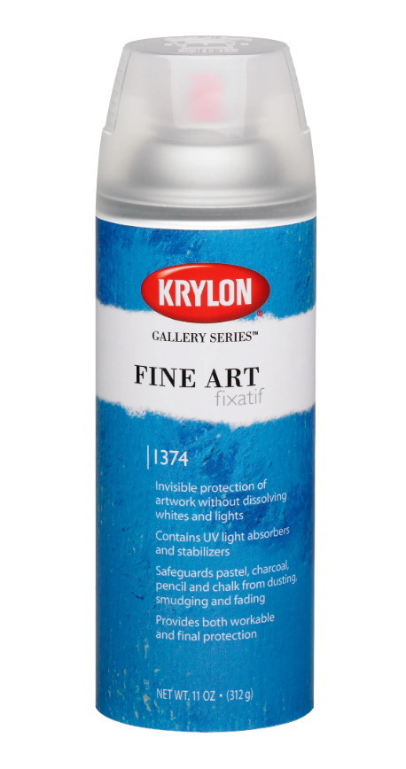 Krylon 1374 Fine Art Fixatiff - Gallery Series - Protect Artwork - 11 oz