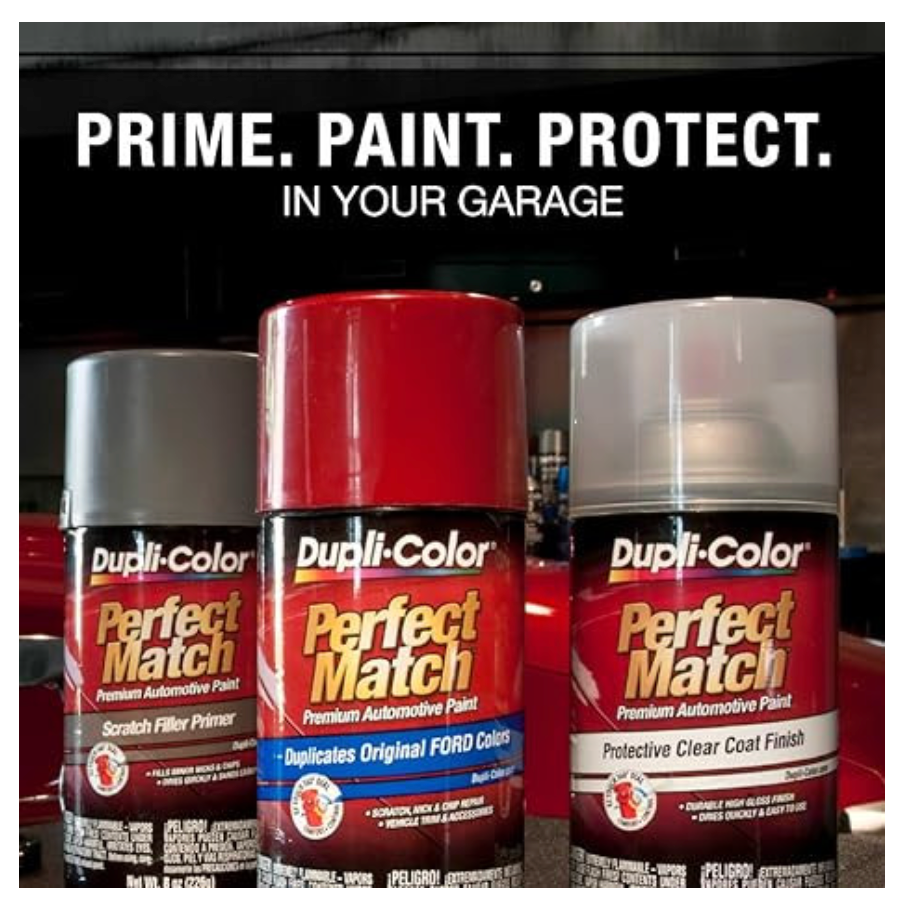 Dupli-Color BFM0306 Cardinal Red Perfect Match Ford Touch-Up Spray Paint 8oz