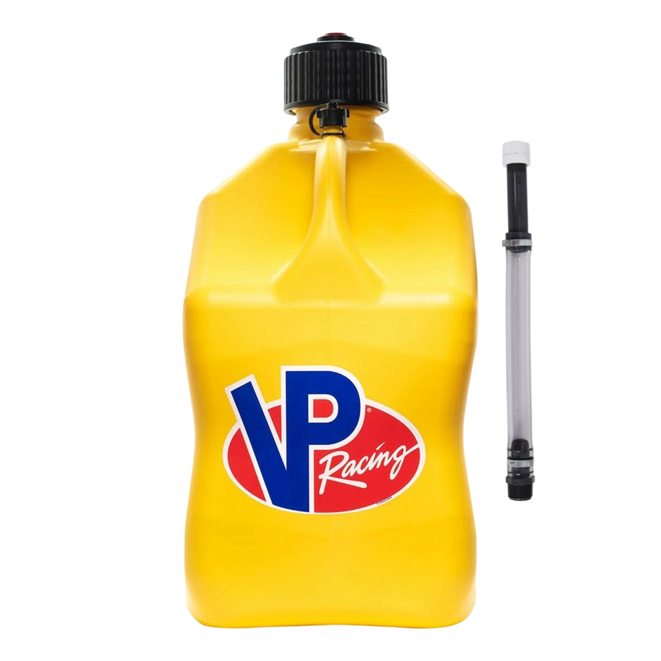 VP Racing Fuels 3552 Yellow 5 Gallon Fuel Jug & Filler Hose