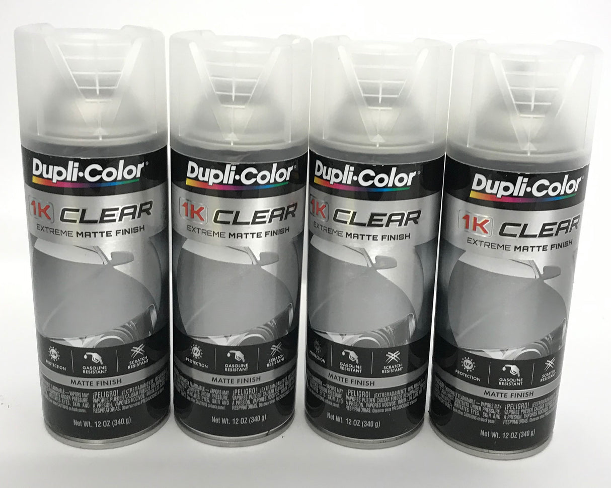 Dupli-Color 1KCM-4PACK Clear Coat Matte Finish - 12 oz Aerosol Can