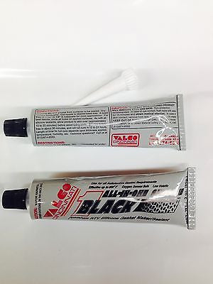 Valco Cincinnati All-in-One Silicone-BLACK-Lot of 12 -3oz tubes- Gasket Sealant