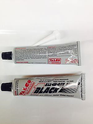 Valco Cincinnati All-in-One Silicone-BLACK-Lot of 12 -3oz tubes- Gasket Sealant