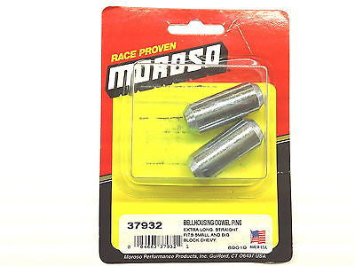 MOROSO 37932 Bellhousing Dowel Pins-Extra Long for SB & BB Chevy-1.500" long