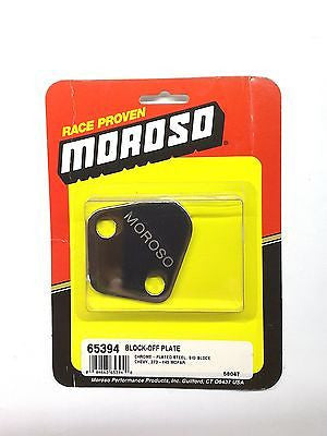 MOROSO 65394 Chevrolet Fuel Pump Block off Plate for BBC