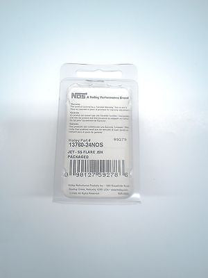 Nitrous Oxide System NOS 13760-24 - Flare Jet .024" Stainless Steel Jet