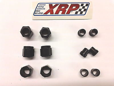 XRP 981806 & 981906 BLACK (6ea)-3/8" brakeline -6AN Tube Nut w/ sleeves-Nitrous