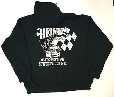 Heintz Brothers Automotive Vintage Racing Hoodie-w/ pouch-Black-M,L, XL,XXL