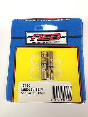 AED 5110 Needle and Seat assembly pair-Holley Carburetor .110"