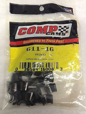 Comp Cams 611-16 Valve Locks-Set of 16- 10 degree-11/32" Hardened Steel 1 groove