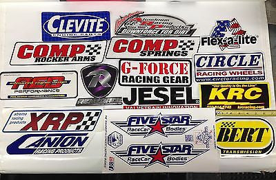 Large Racing Decals-Lot of 20+-Comp, KRC, Jesel, ARP, AED, Canton, XRP more!