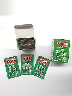 Ballistol Case of 12-10pc box of Multi Purpose Gun Cleaning wipes - Preserving Oil