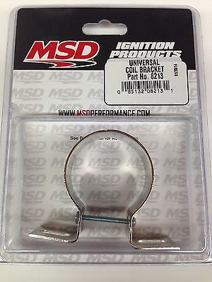 MSD 8213 MSD Ignition Universal Chrome Coil Mounting Bracket-Canister Coil Mount