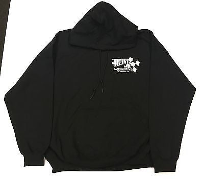 Heintz Brothers Automotive Vintage Racing Hoodie-w/ pouch-Black-M,L, XL,XXL