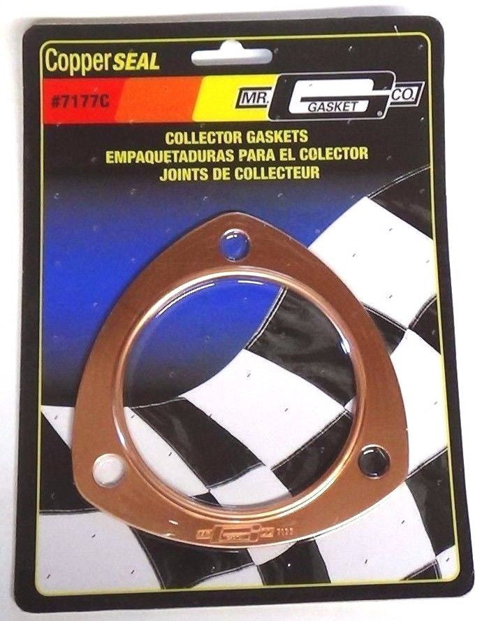 Mr. Gasket 7177C Collector Gaskets - Copper- Triangle - 3" Diameter