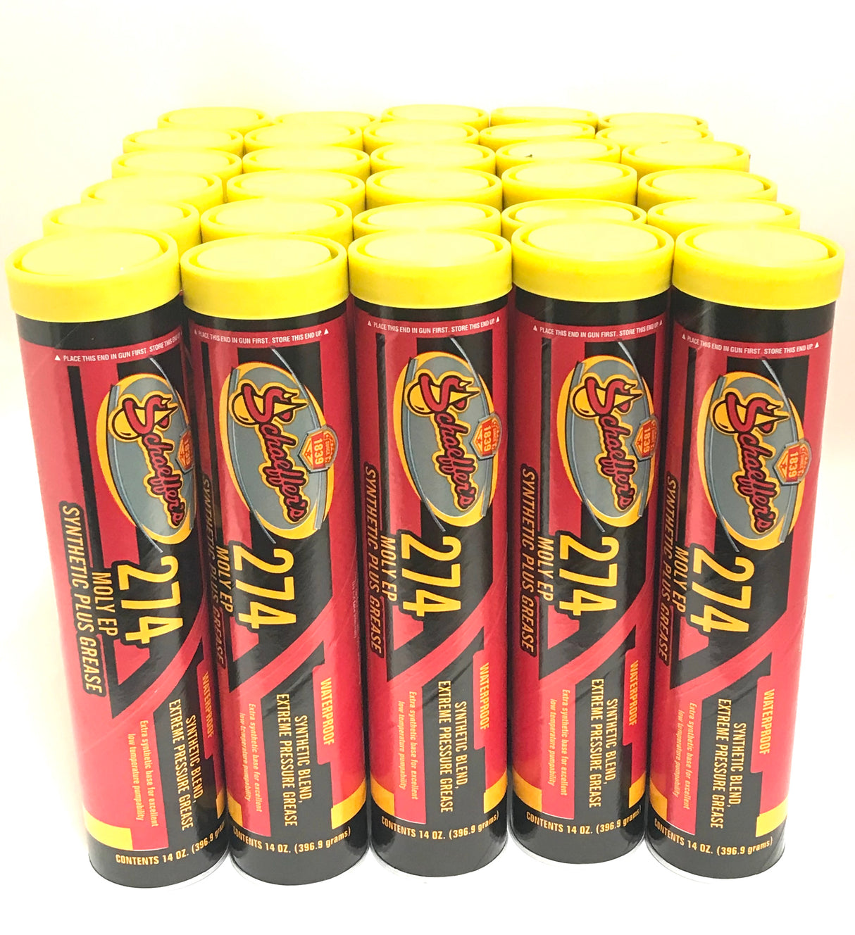 Schaeffer's 274-30 PACK Moly Extreme Pressure Synthetic Plus Waterproof Grease - 14 oz tube