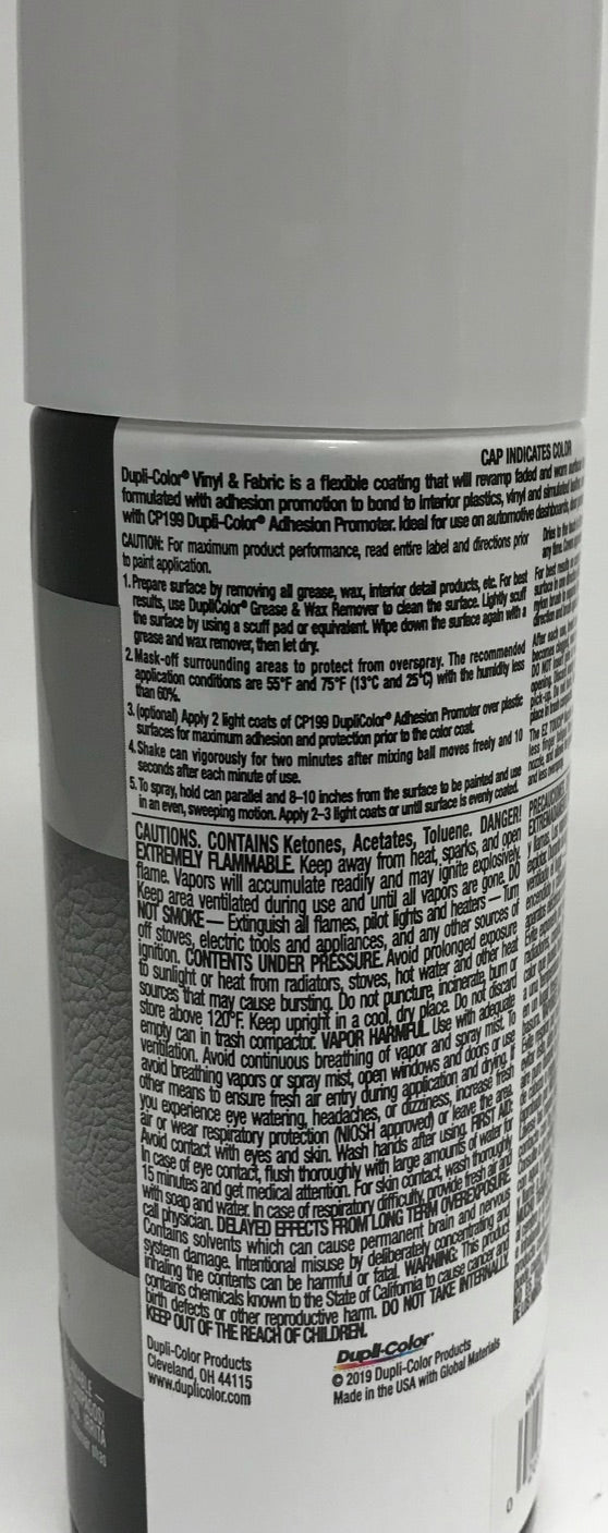 Duplicolor HVP105 - 4 Pack Vinyl & Fabric Spray Paint White - 11 oz