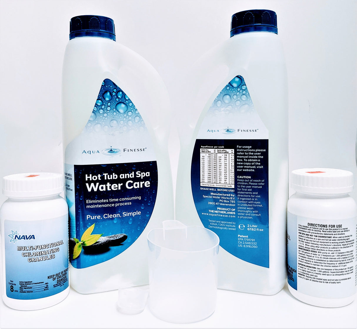 AquaFinesse Hot Tub and Spa Water Care System Granular Sanitizer Dichlor Powder