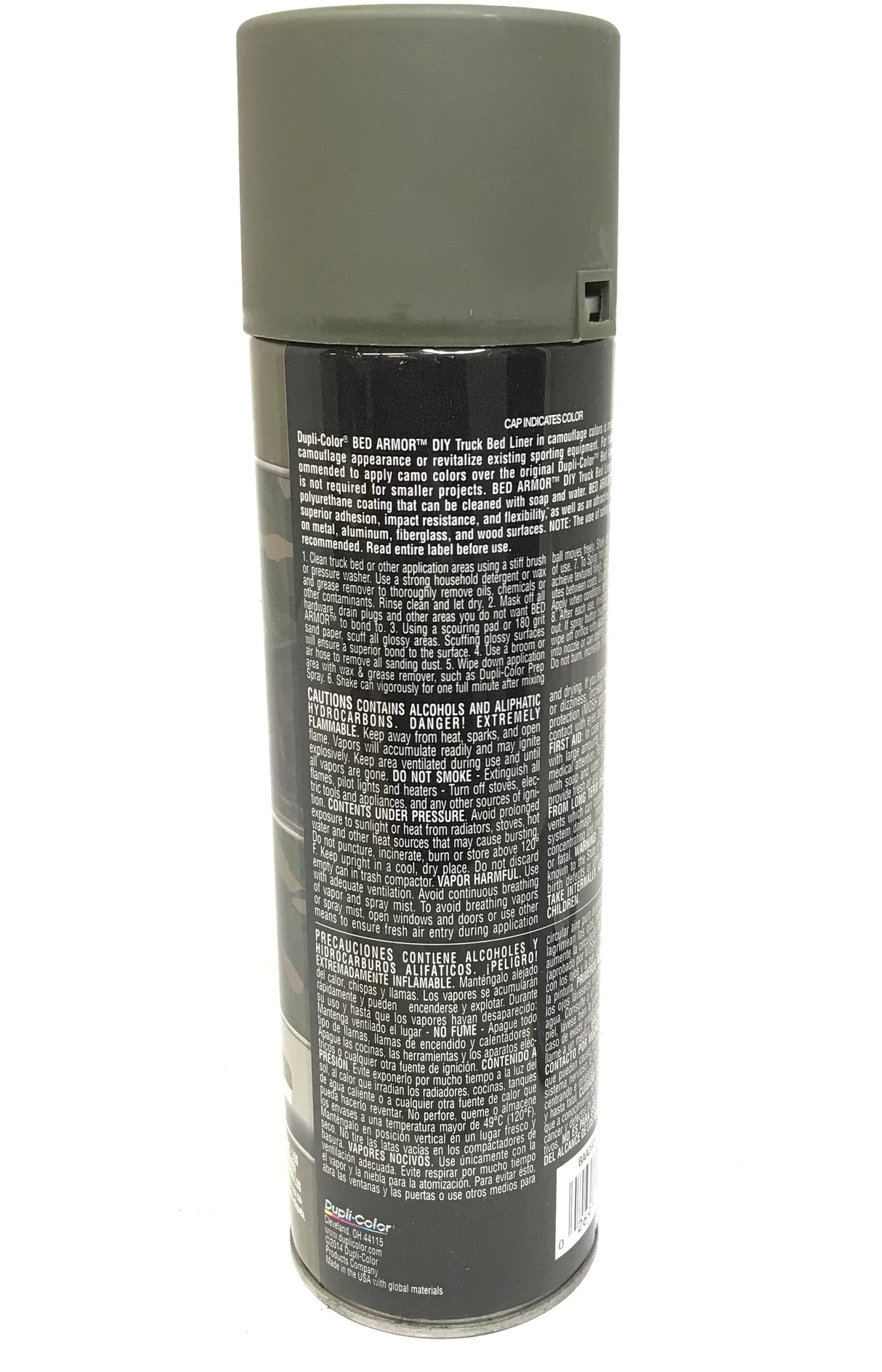 Duplicolor BAA2020-6 PACK Dark Olive Camouflage Bed Armor - Rubberized Textured Finish - Low Odor - Water Based - Durable - 16.5 oz