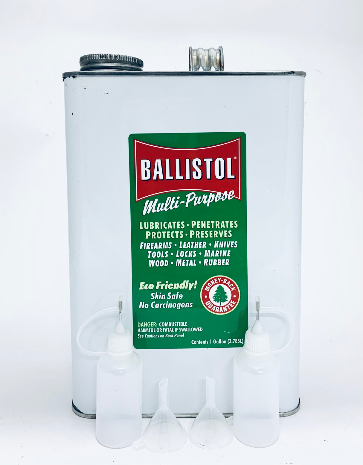 Ballistol Multi-Purpose Lubricant Cleaner Gun Protectant, 1-Gallon + 2 Drip Bottles