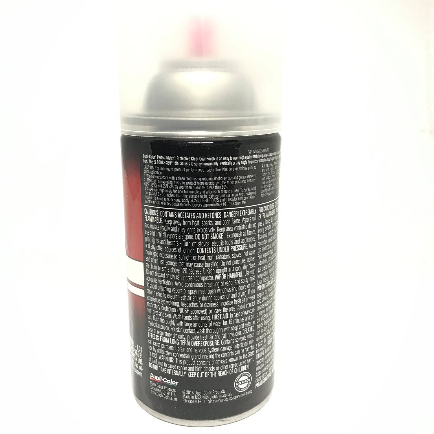 Duplicolor BCL0125 Perfect Match Protective CLEAR Top Coat Finish - 8 oz Aerosol
