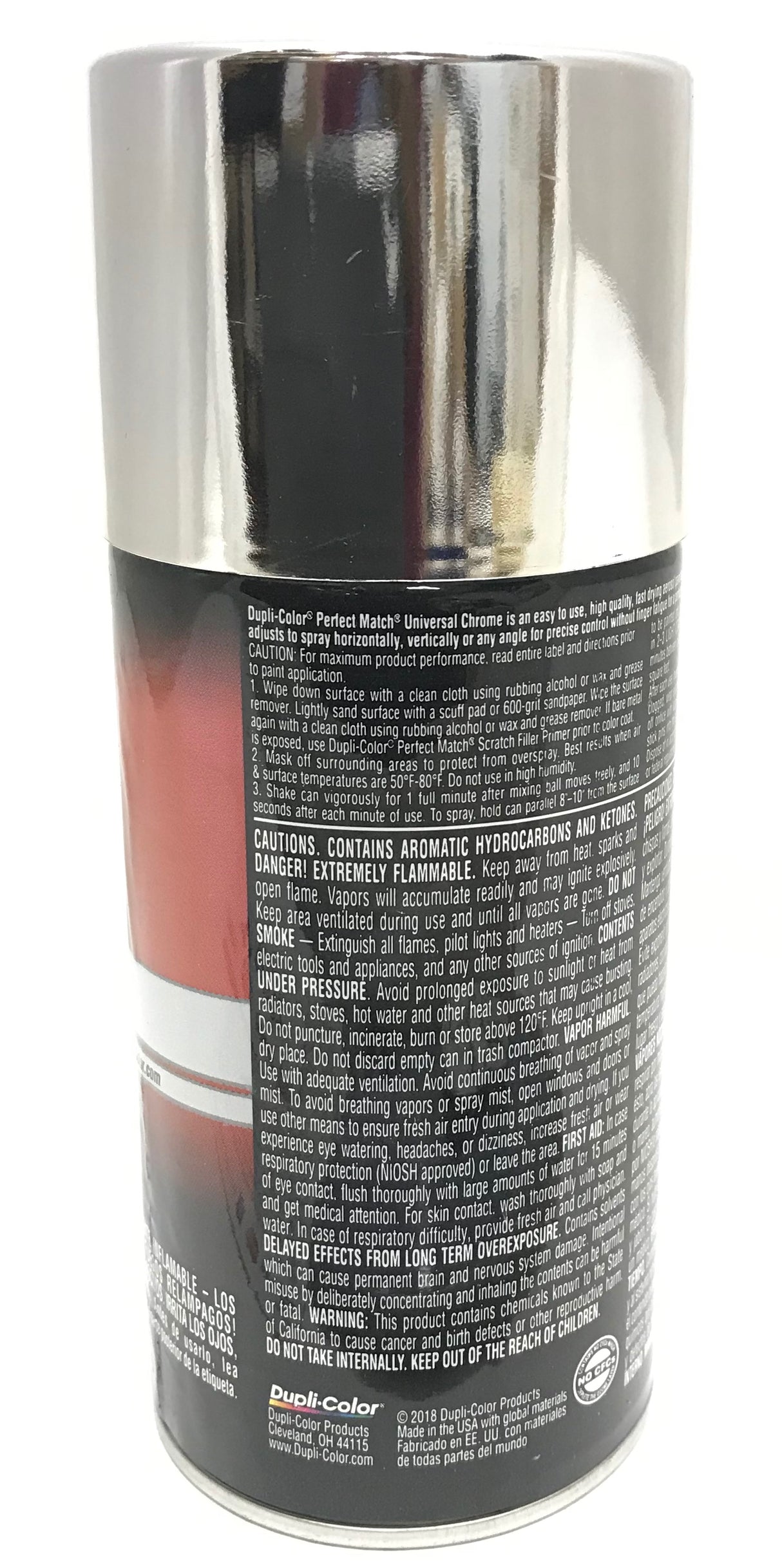 Duplicolor BUN0200-4 PACK Perfect Match Universal Chrome Automotive Paint - 8oz